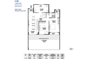 Insignia 2BHK floor Plan-2