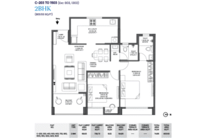 Insignia 2BHK floor Plan-4