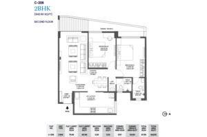 Insignia 2BHK floor Plan-5