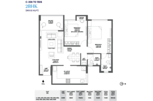 Insignia 2BHK floor Plan-6